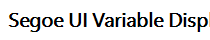 Segoe UI Variable Display Semil